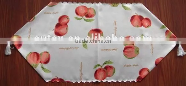 100% polyester printed 40x110cm fabric table runner