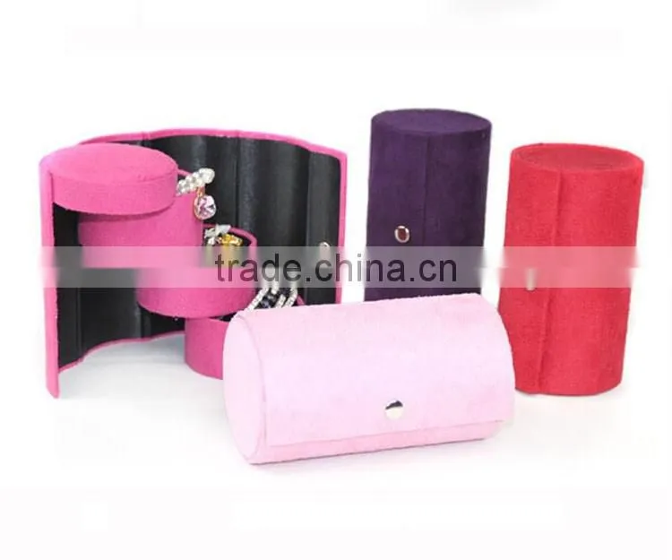 New Arrival 3 Layer Folding Jewelry Box,Velvet organizer box for jewelry