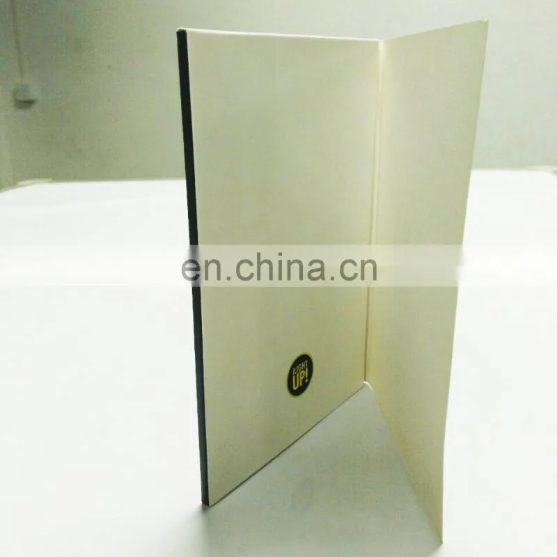 Custom design light up handmade paper 3d greeting cards