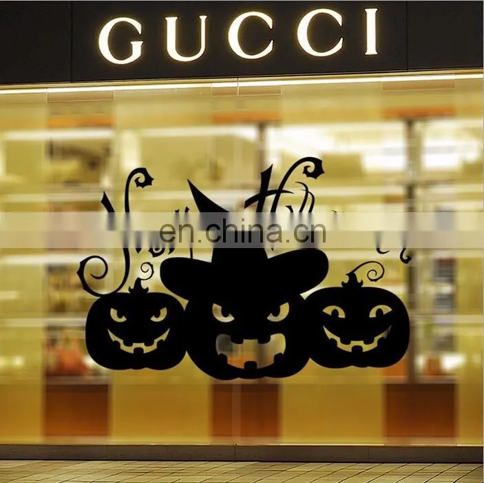 Halloween Theme Pumpkin Window/Wall Sticker Halloween Decoration Home Decoration