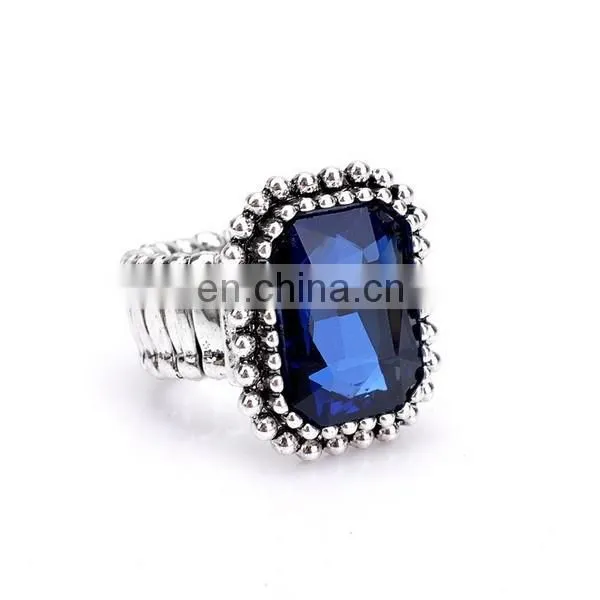 Vintage Colorful Diamond Knuckle Ring Stretch Elastic Ring Wholesale