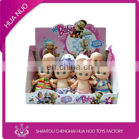 5 inch angry/happy baby vinyl doll toy