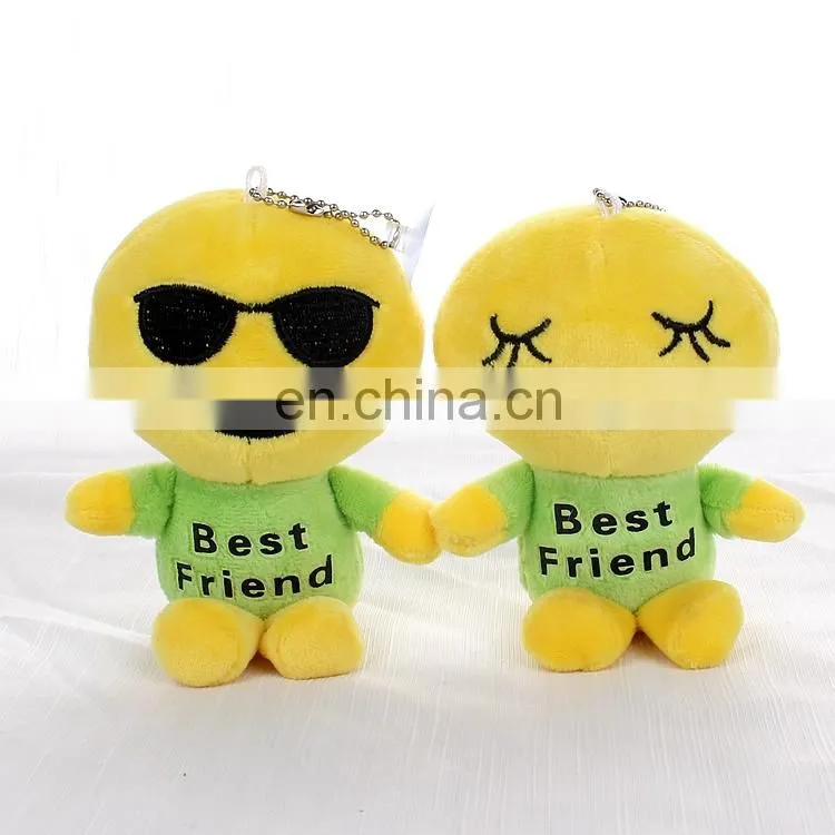 Wholesale cheap Emoji smiling face plush toys for vending