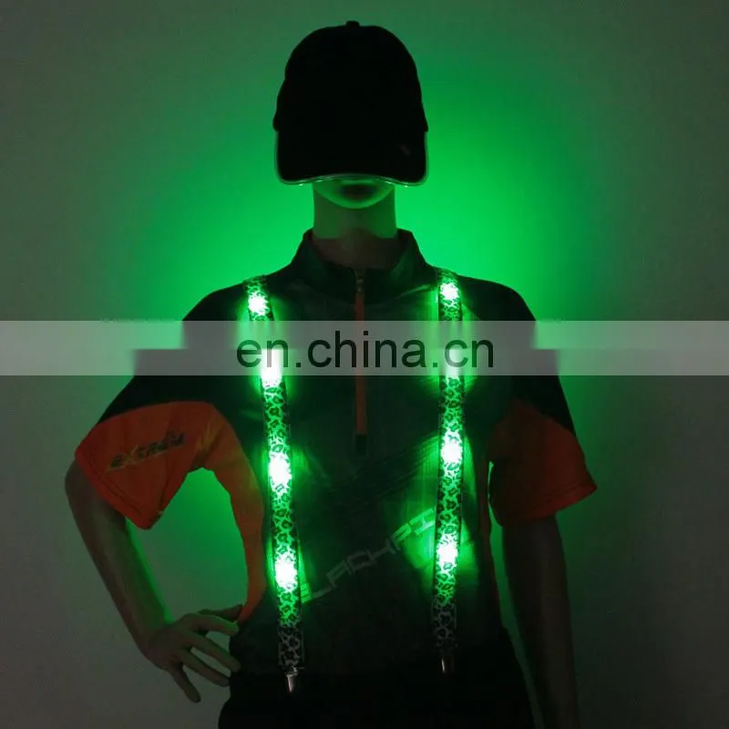 Hot sale Wholesale fashion mens led suspenders led suspenders Cool LED Suspender