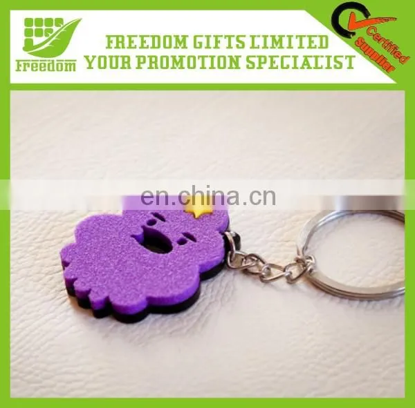 Promotional Cheap EVA Wholesale Custom Keychains