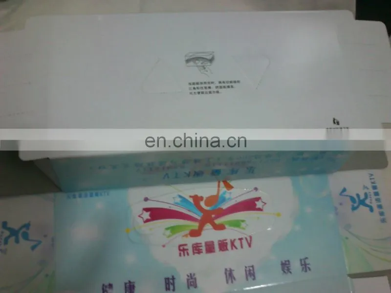 High Quality Custom glossy laminated printed paper Facial tissue box design
