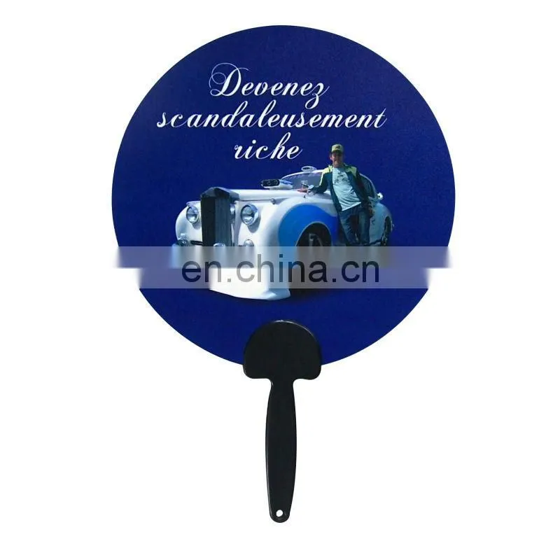 brands custom making plastic hand fan for advertisement gift