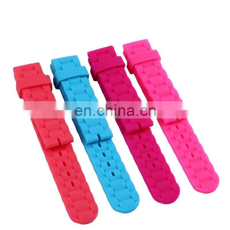 fancy 23mm silicone rubber watch strap