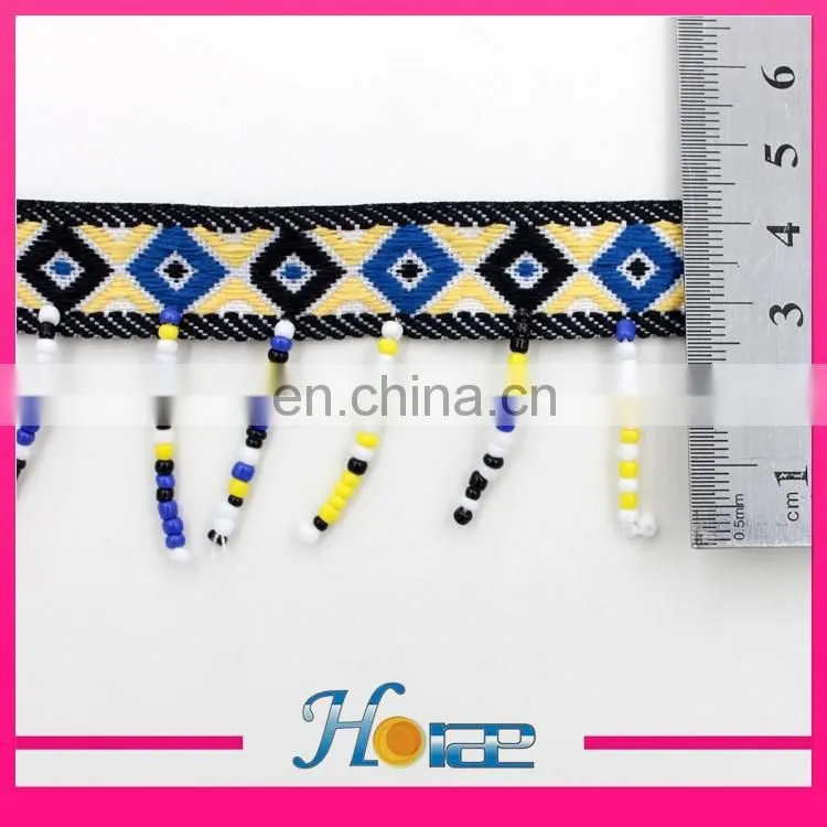 beaded tassel fringe trim hea195