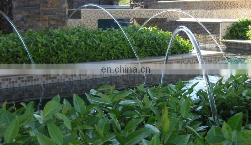 Laminar water jet fountain swimming pool decoration