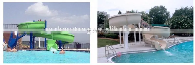 Fiberglass Slide Optimal Water Park Attraction For Recreation Pool Center