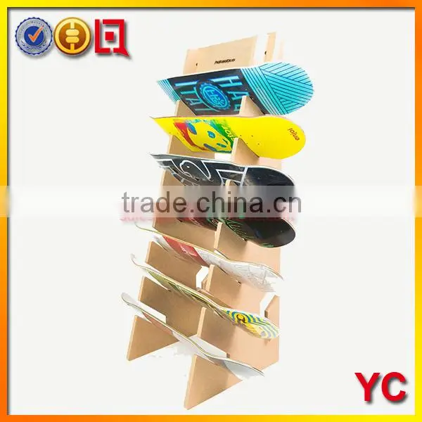 Acrylic skateboard display rack