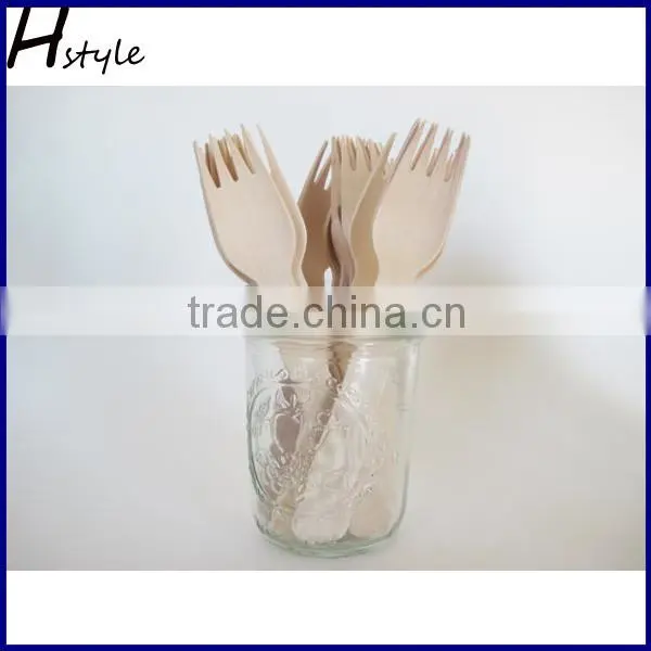 Wooden Forks/Knives/Spoon Engraved Disposable Wooden Tableware Set SPT013B
