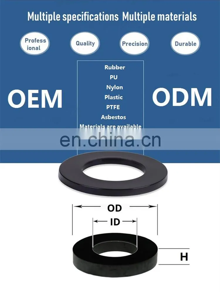 Manufacture directly offer Flat O-Ring Gasket Rubber Washer with stock