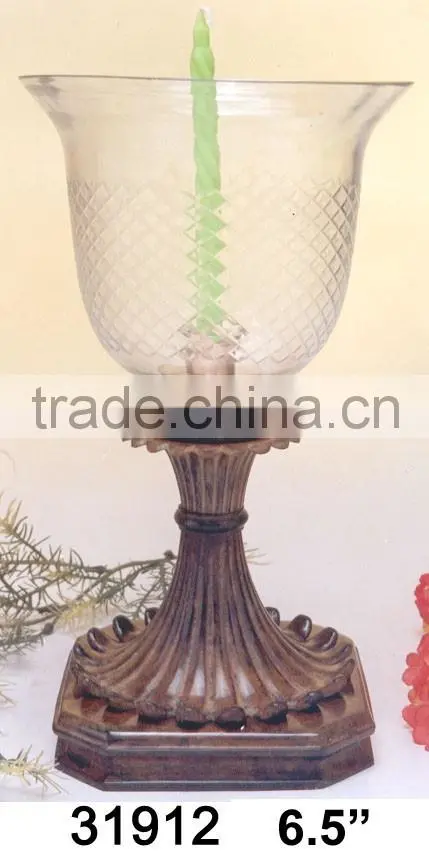 Metal Hurricane Lamp Candle Holder