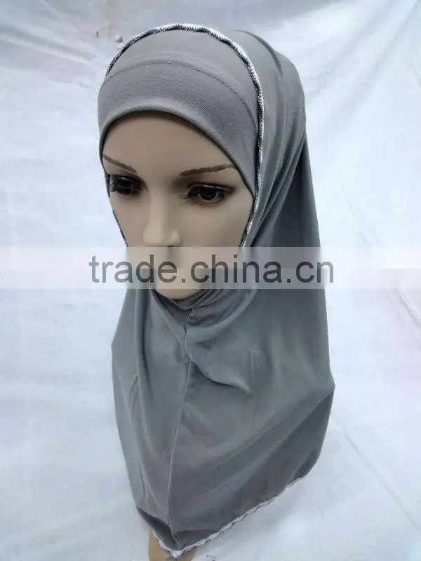 A456 muslim turban ITY NEW 2PCS PLAIN MUSLIM HIJAB
