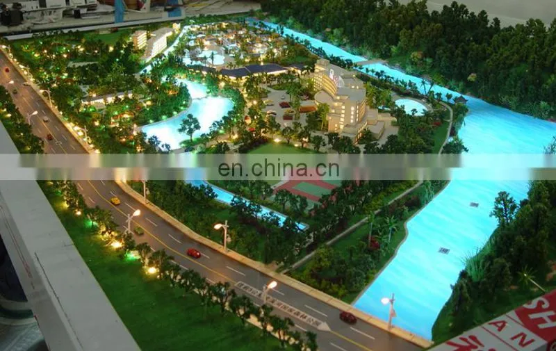 Nice resort house model for display, Overview miniature building model