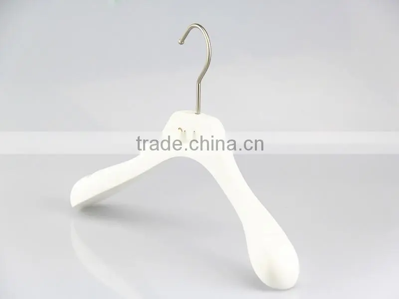 IMY-176 white wood deluxe kids hanger for show wood kids hanger
