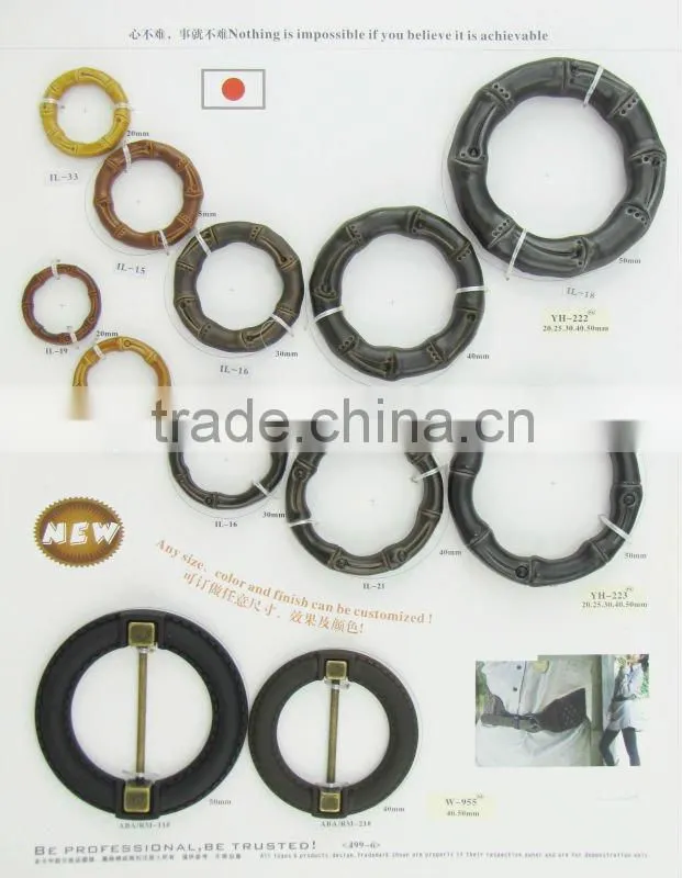 50mm rectangle shape customizable black plastic buckle