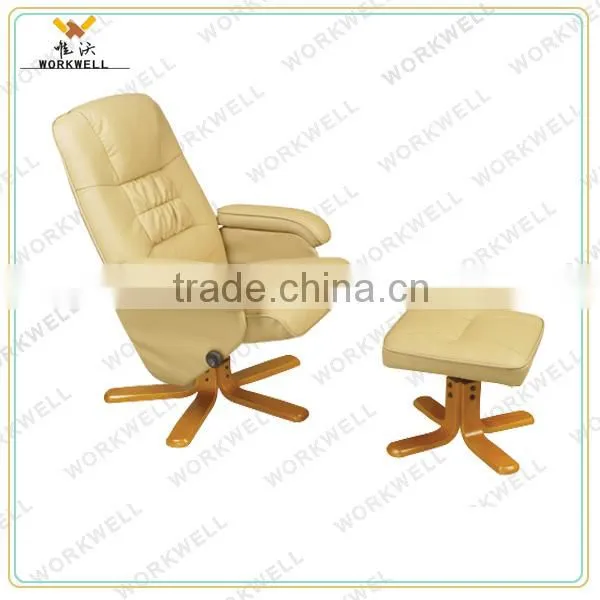 WorkWell white modern zero gravity recliner chair with PU leather kw-R47