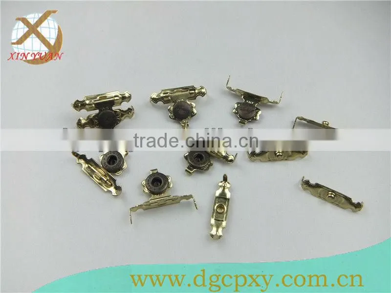 Fashion jewelry cigar wooden box clasp snap button clasps box lock