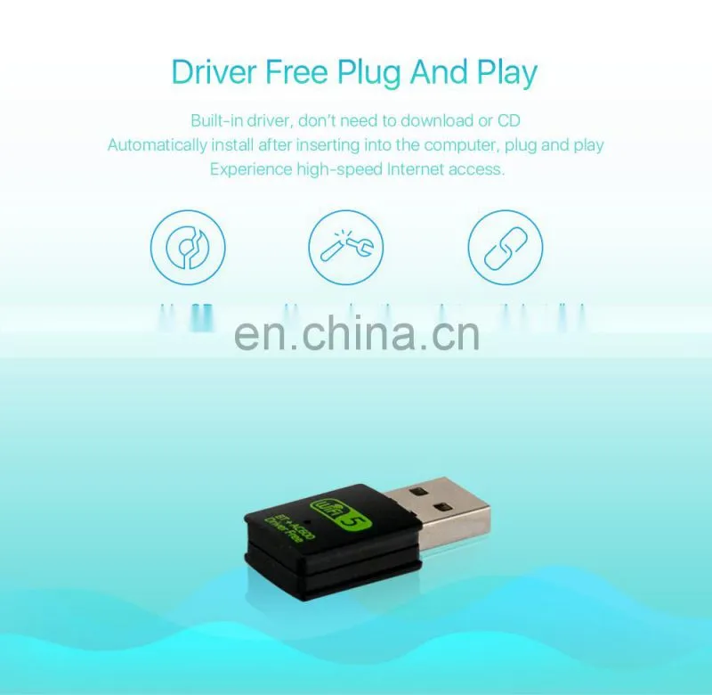 ALLINGE XYY374 Mini WIFI USB Adapter WD-4510AC USB WiFi Dongle 600Mbps wireless usb