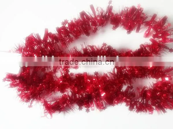 Pumpkin Style Metallic Foil PVC Halloween Tinsel For Decoration