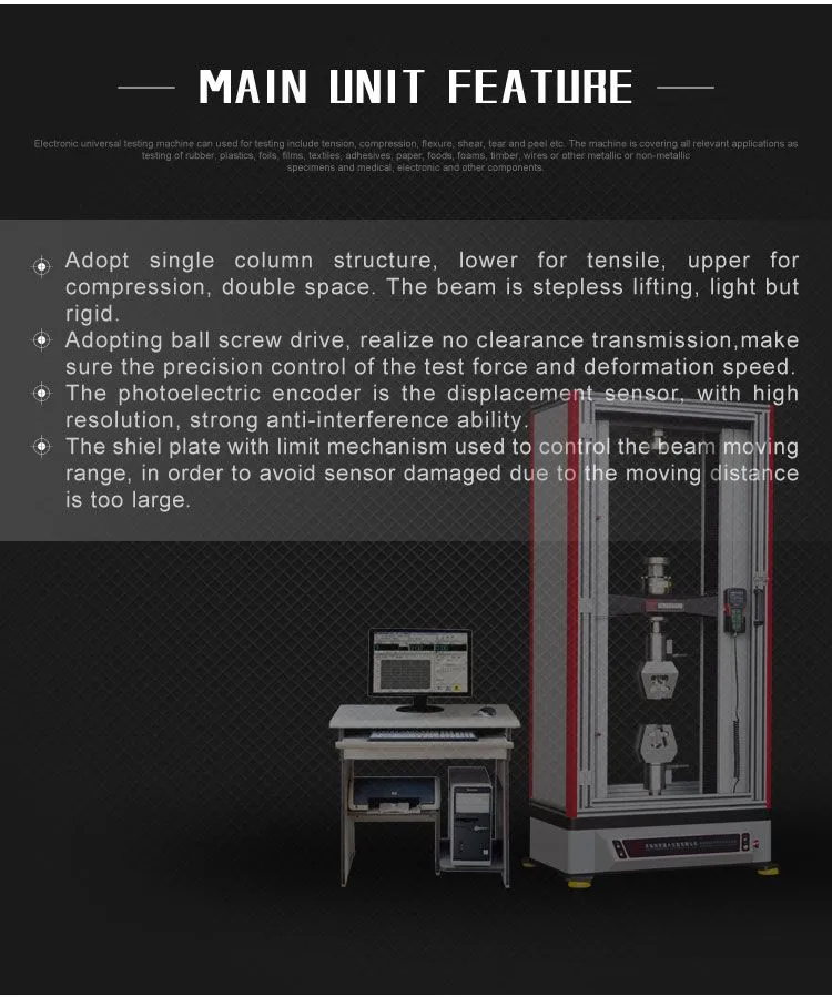 ISO ASTM 2020 Computer Contronlled Electronic Universal Testing Machine/utm Testing Instrument