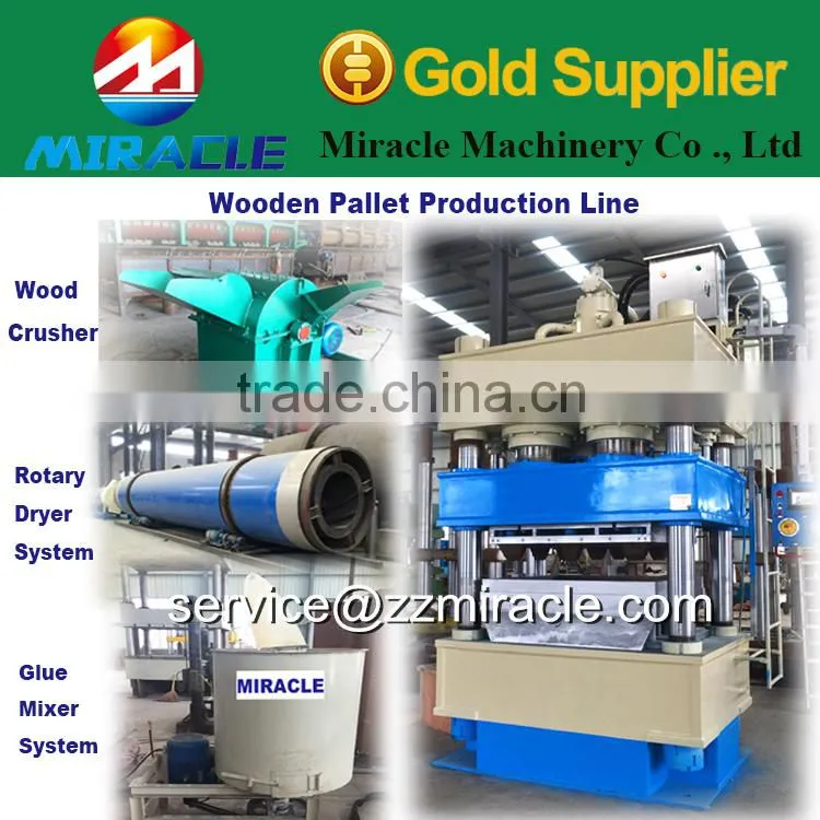 Automatic wooden pallet making machine with touch screen controller wood molding pallet machines