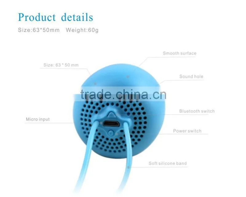 Promotional gift Mini Portable Wireless Bluetooth Speakers with LED light