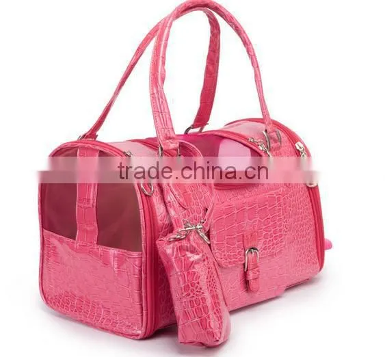 PU pet sling carrier bag set