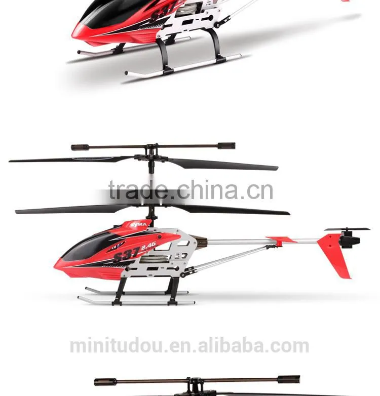 Minitudou RC toys S37 2.4G RC Helicopter 3CH Remote Control Toys