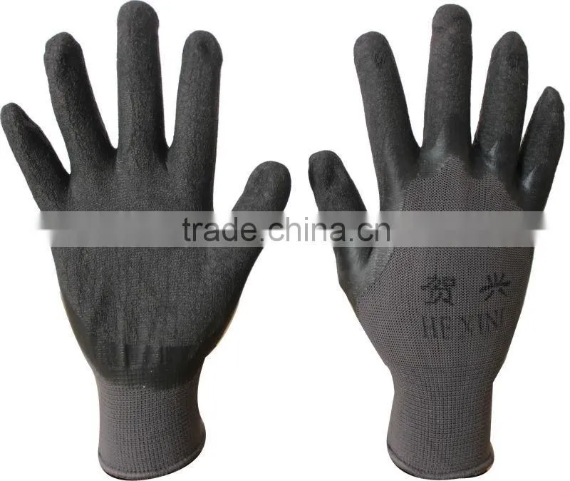 Glove,crinkle latex glove for gardening ,Latex working glove