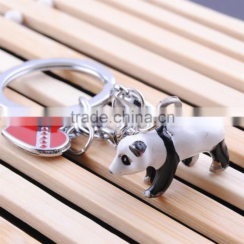 Upscale key ring manufacturers wholesale Panda keychain