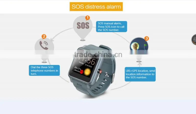 watch fall detection, pw310 elderly watch with SOS for watch fall detection GSM GPS Heart rate, watch fall detection