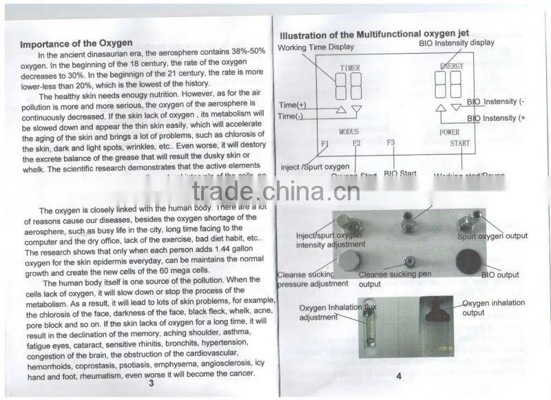 VY-909A Hottest oxygen jet facial machines