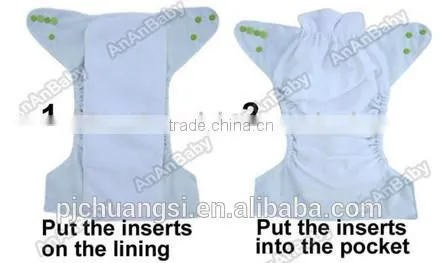 AnAnBaby Waterproof Cloth Nappy Double Row Snaps Nappies Cover