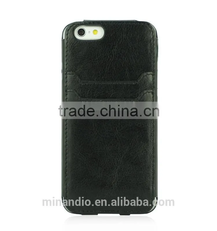 2015 New Product Manufacturer leather case with cards slots Compatible Brand for Apple iphone 6 4.7" iphone6