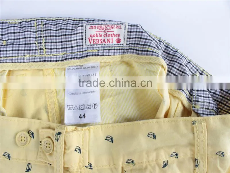 cheap 100%cotton stocklot apparel shorts