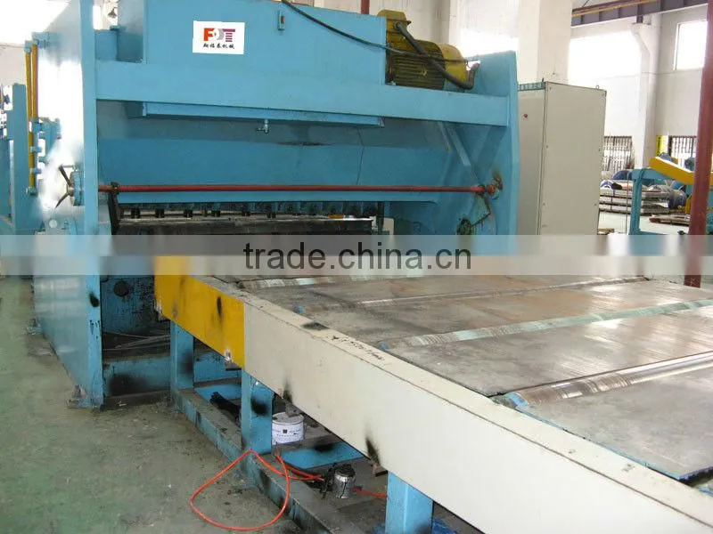 high speed metal coil plate sheet cut to length line and cross cutting