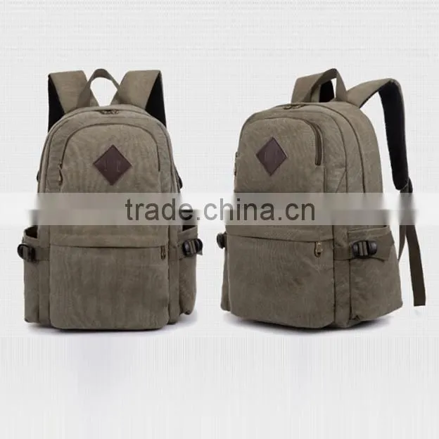 Canvas hiking backpack for men