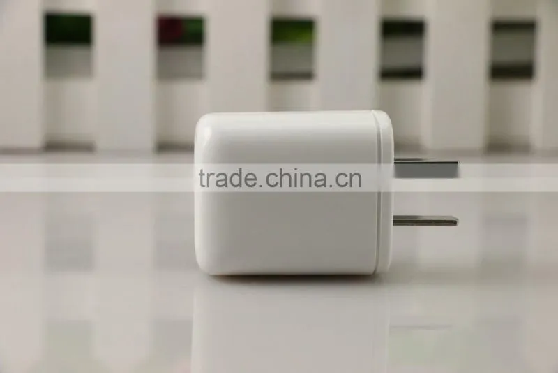 white USB wall charger flat USB home charger