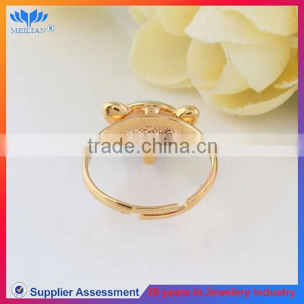 ANIMAL FOX SHAPED UNIQUE CHARM INITIAL BIG GOLD DESIGNER RINGS