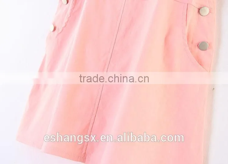 Ladies cotton sweet suspender skirt