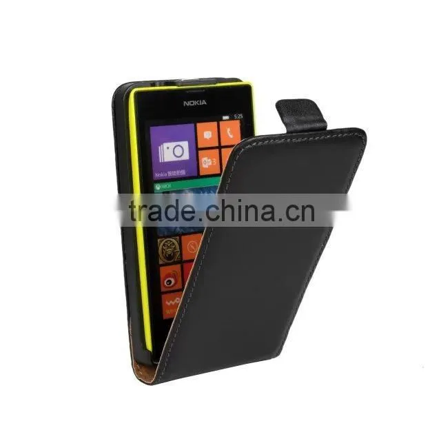 Vertical Flip Leather Cover case for Nokia Lumia 520