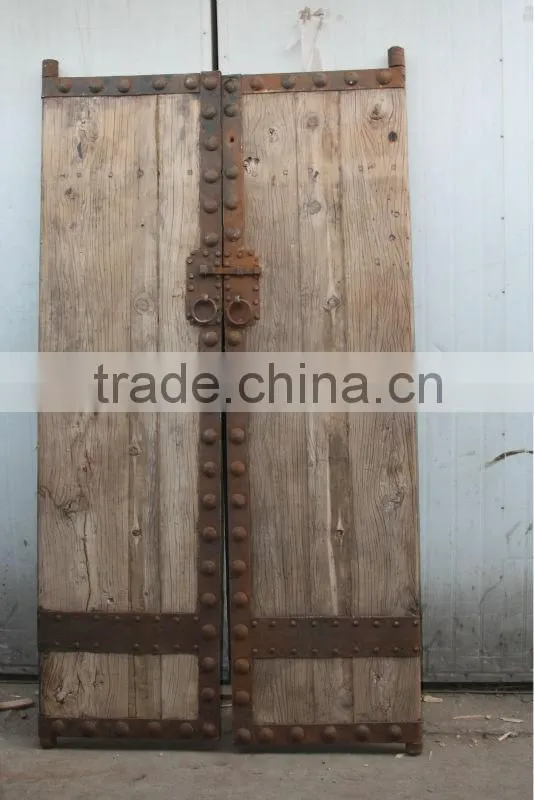 Chinese antique exterior solid recycle wood door