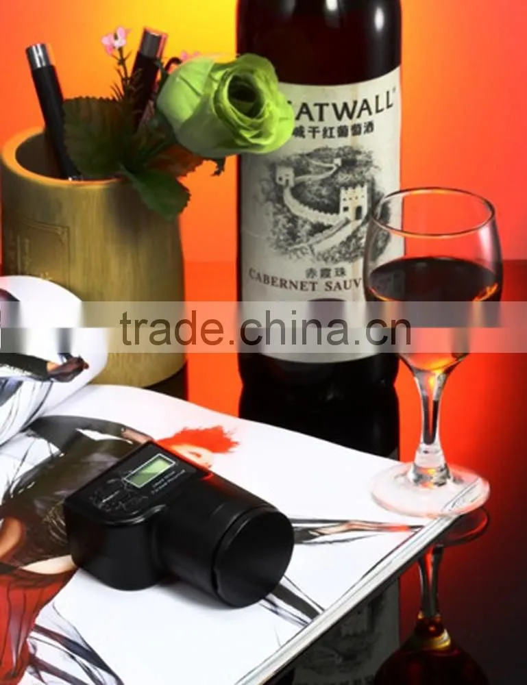 (Exclusive) Smart Automatic Wine Bottle Saver Cork Vacuum Preserver Stopper