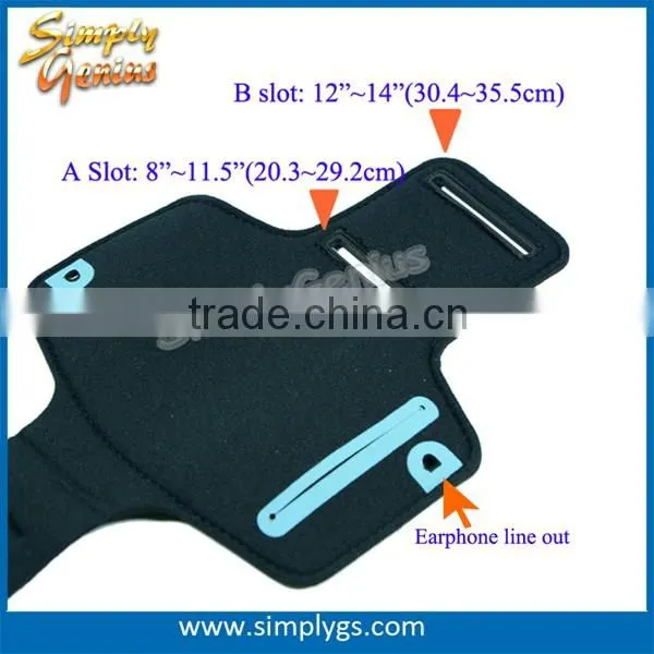 (Super hot) 5.1inch armband for Samsung Galaxy S7, running armband for 5.1inch phones, neoprene material fitness armband