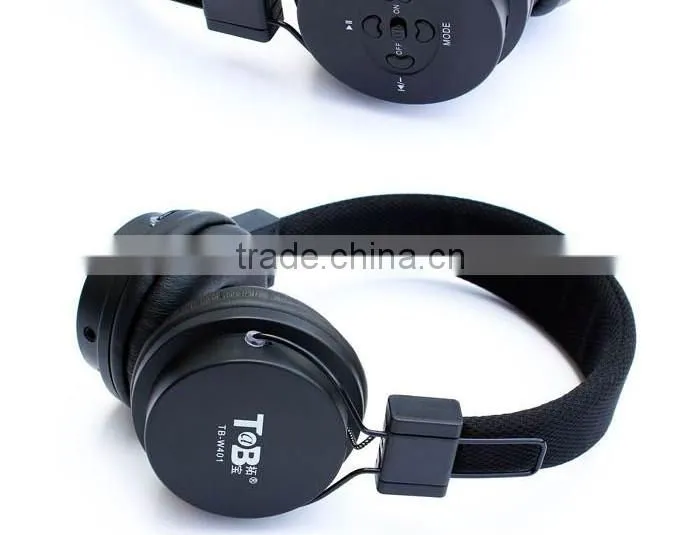 wireless headphone with memory card FM radio headset sports wireless mp3 player