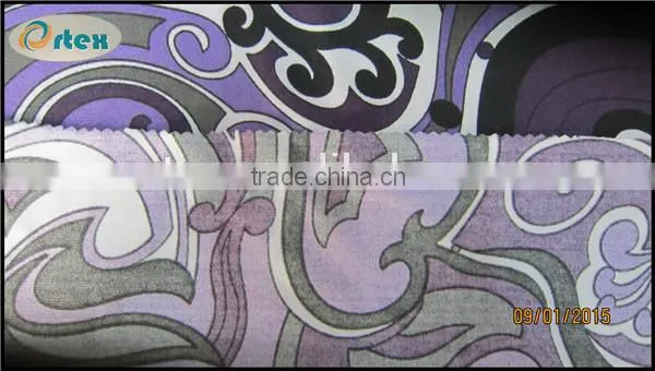 polyester spandex custom digital print fabric